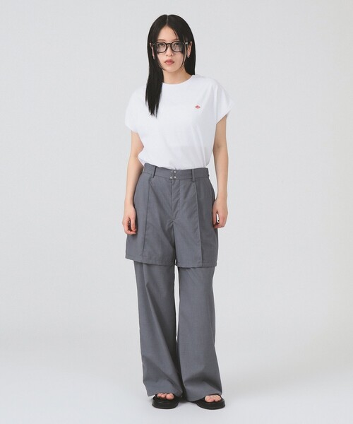 Ray BEAMS(レイビームス)の「【WEB限定】DANTON / ドルマン スリーブ Tシャツ 26SS 洗濯可 ロゴ 無地T ドルマン リラックス メンズライク ダントン(Tシャツ/カットソー・レディース・ブラック/ホワイト/ピンク/ベージュ・SMALL/MEDIUM)」の5枚目の写真
