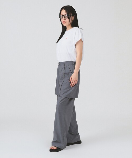 Ray BEAMS(レイビームス)の「【WEB限定】DANTON / ドルマン スリーブ Tシャツ 26SS 洗濯可 ロゴ 無地T ドルマン リラックス メンズライク ダントン(Tシャツ/カットソー・レディース・ブラック/ホワイト/ピンク/ベージュ・SMALL/MEDIUM)」の6枚目の写真