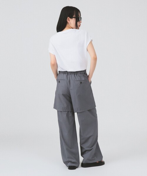 Ray BEAMS(レイビームス)の「【WEB限定】DANTON / ドルマン スリーブ Tシャツ 26SS 洗濯可 ロゴ 無地T ドルマン リラックス メンズライク ダントン(Tシャツ/カットソー・レディース・ブラック/ホワイト/ピンク/ベージュ・SMALL/MEDIUM)」の7枚目の写真
