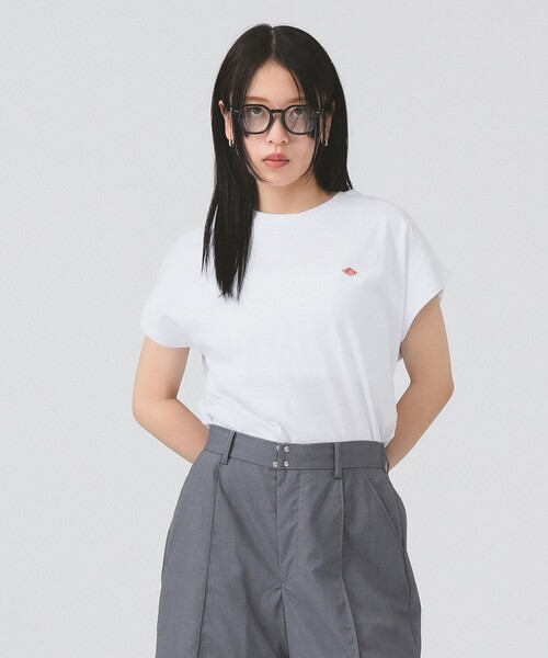 Ray BEAMS(レイビームス)の「【WEB限定】DANTON / ドルマン スリーブ Tシャツ 26SS 洗濯可 ロゴ 無地T ドルマン リラックス メンズライク ダントン(Tシャツ/カットソー・レディース・ブラック/ホワイト/ピンク/ベージュ・SMALL/MEDIUM)」の8枚目の写真