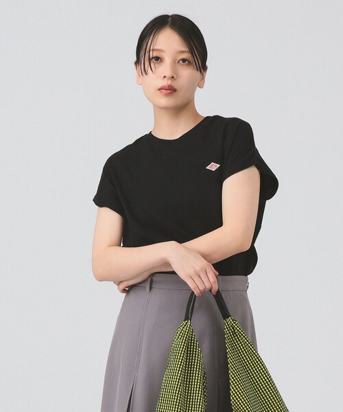 Ray BEAMS(レイビームス)の「【WEB限定】DANTON / ドルマン スリーブ Tシャツ 26SS 洗濯可 ロゴ 無地T ドルマン リラックス メンズライク ダントン(Tシャツ/カットソー・レディース・ブラック/ホワイト/ピンク/ベージュ・SMALL/MEDIUM)」の12枚目の写真
