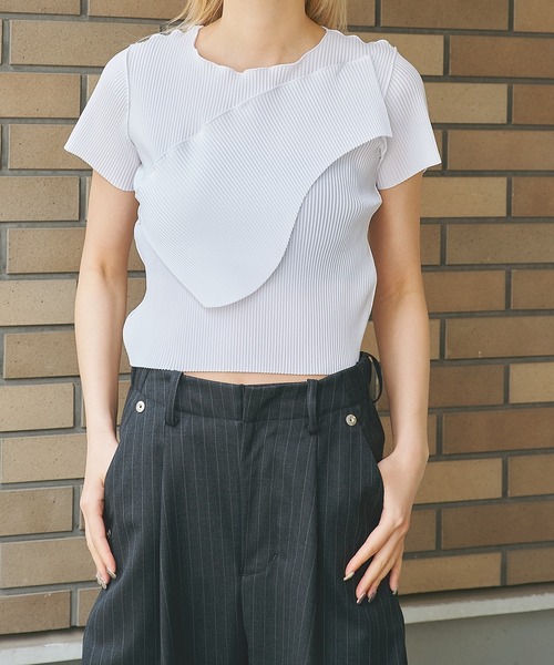 kotohayokozawa(コトハヨコザワ)の「TODO WAVE TINY TOP SHORT SLEEVE(Tシャツ/カットソー・レディース・ホワイト/ブラック・FREE)」の12枚目の写真