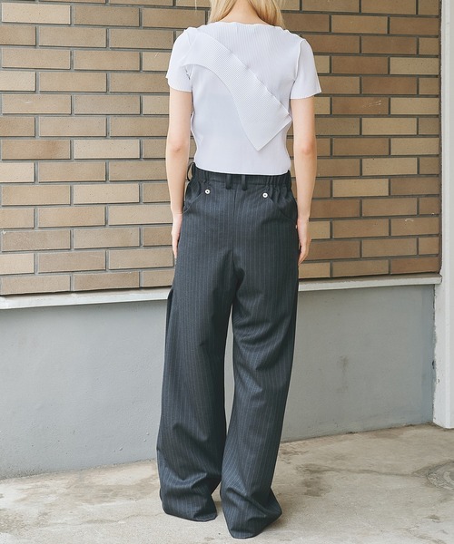 kotohayokozawa(コトハヨコザワ)の「TODO WAVE TINY TOP SHORT SLEEVE(Tシャツ/カットソー・レディース・ホワイト/ブラック・FREE)」の7枚目の写真