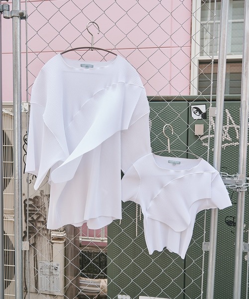 kotohayokozawa(コトハヨコザワ)の「TODO WAVE TINY TOP SHORT SLEEVE(Tシャツ/カットソー・レディース・ホワイト/ブラック・FREE)」の6枚目の写真