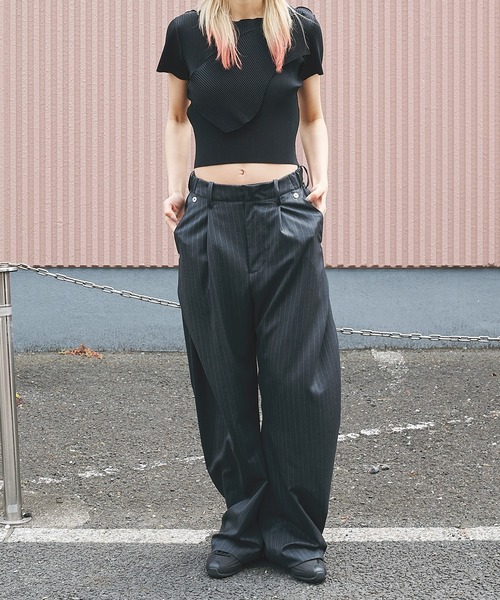 kotohayokozawa(コトハヨコザワ)の「TODO WAVE TINY TOP SHORT SLEEVE(Tシャツ/カットソー・レディース・ホワイト/ブラック・FREE)」の4枚目の写真