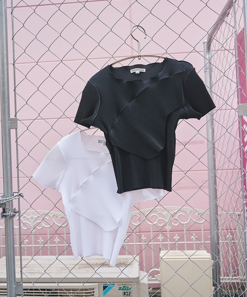 kotohayokozawa(コトハヨコザワ)の「TODO WAVE TINY TOP SHORT SLEEVE(Tシャツ/カットソー・レディース・ホワイト/ブラック・FREE)」の13枚目の写真