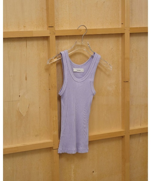 TODAYFUL(トゥデイフル)の「TODAYFUL Seamless Rib Tanktop(Tシャツ/カットソー・レディース・ライトパープル/ローズ/ライトグリーン・FREE)」の1枚目の写真