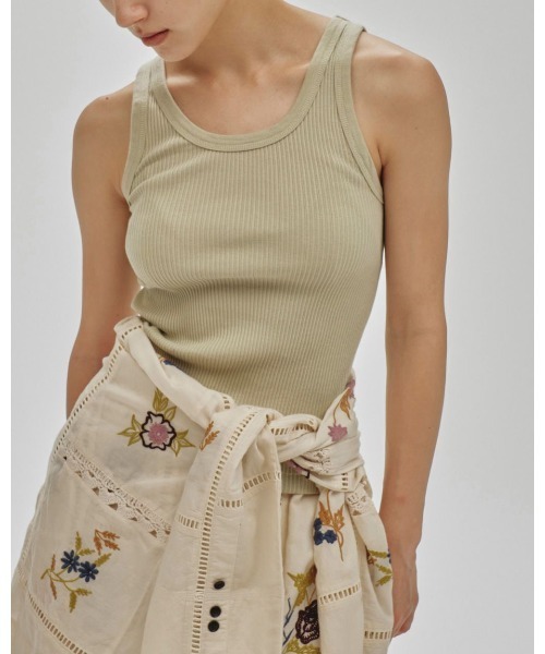 TODAYFUL(トゥデイフル)の「TODAYFUL Seamless Rib Tanktop(Tシャツ/カットソー・レディース・ライトパープル/ローズ/ライトグリーン・FREE)」の7枚目の写真