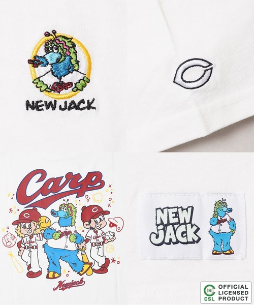 NEW JACK（ニュージャック）の「【セ・リーグ】NEW JACK プロ野球 オーバーサイズTシャツ / Professional Baseball Oversized T-Shirt（Tシャツ/カットソー・メンズ・ブラック系2/ホワイト系3/ブラック系4/ホワイト系5/ブラック系1/ブラック系3/ホワイト系4/ホワイト系1/ホワイト系2/ブラック系5・S/M/L/XL）」の11枚目の写真
