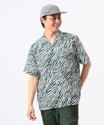 ORANGE LABEL / ゼブラ柄 フルオープン シャツ