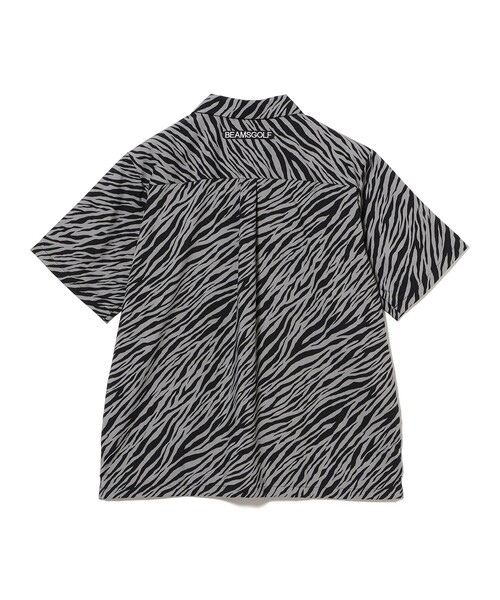 BEAMS GOLF(ビームスゴルフ)の「ORANGE LABEL / ゼブラ柄 フルオープン シャツ(ポロシャツ・メンズ・グリーン/ブラック・M/XL/L)」の16枚目の写真