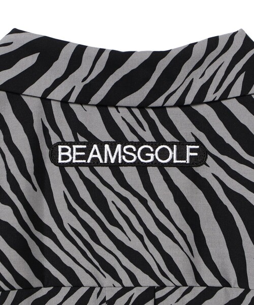 BEAMS GOLF(ビームスゴルフ)の「ORANGE LABEL / ゼブラ柄 フルオープン シャツ(ポロシャツ・メンズ・グリーン/ブラック・M/XL/L)」の17枚目の写真