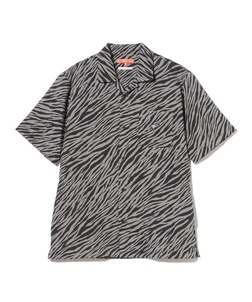 BEAMS GOLF(ビームスゴルフ)の「ORANGE LABEL / ゼブラ柄 フルオープン シャツ(ポロシャツ・メンズ・グリーン/ブラック・M/XL/L)」の22枚目の写真