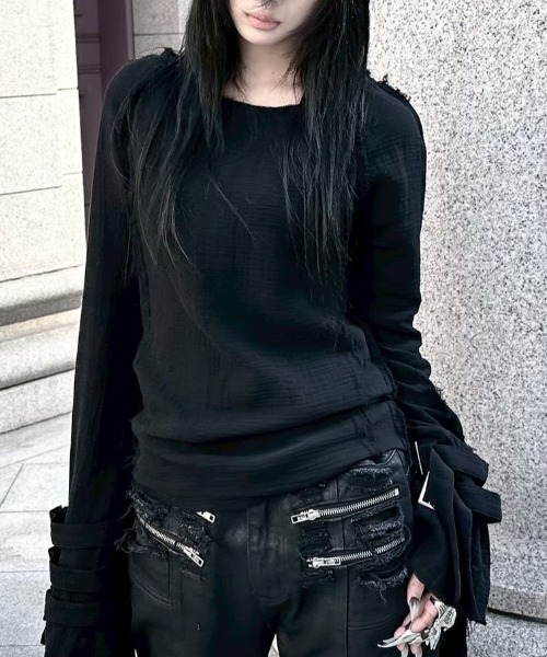 YIKAI LABORATORY】reversible compresse long sleeve / 【イカイ 