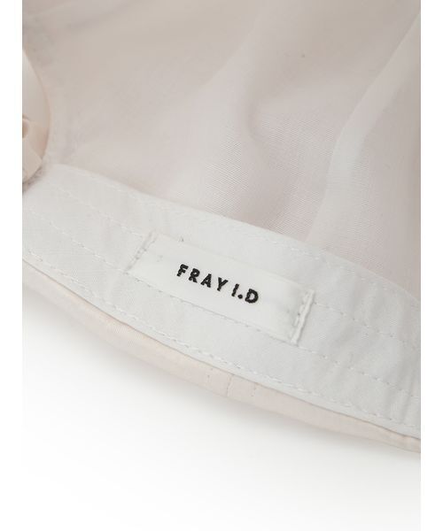 FRAY I.D(フレイアイディー)の「シュシュロゴキャップ(キャップ・レディース・アイボリー/ブラック/ブラウン・F)」の5枚目の写真