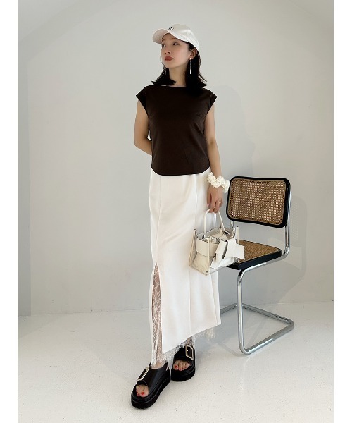 FRAY I.D(フレイアイディー)の「シュシュロゴキャップ(キャップ・レディース・アイボリー/ブラック/ブラウン・F)」の14枚目の写真