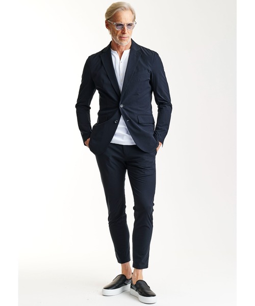 AKM(エイケイエム)の「SWING EASY JACKET (CENTER VENT)(テーラードジャケット・メンズ・ネイビー/ブラック・LARGE/XX-LARGE/X-LARGE/MEDIUM/SMALL)」の9枚目の写真