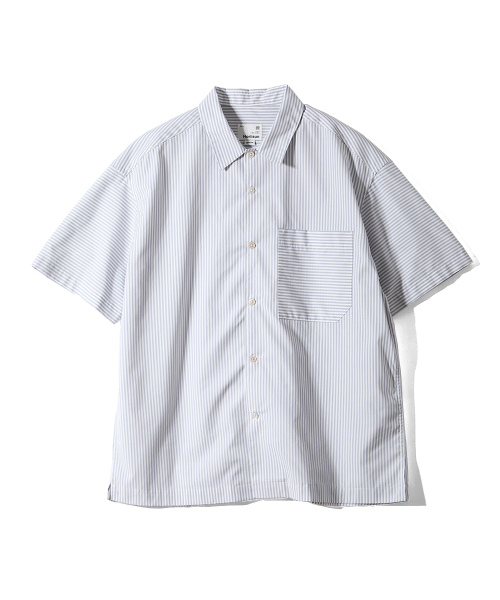 HORLISUN(ホーリーサン)の「Joshua Reverse Stripe Shirt Gray(シャツ/ブラウス・メンズ・その他・LARGE/MEDIUM)」の1枚目の写真