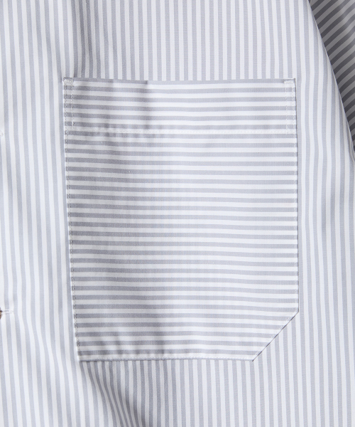 HORLISUN(ホーリーサン)の「Joshua Reverse Stripe Shirt Gray(シャツ/ブラウス・メンズ・その他・LARGE/MEDIUM)」の3枚目の写真