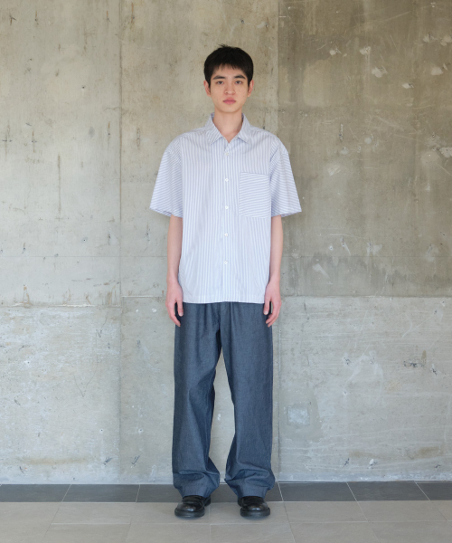 HORLISUN(ホーリーサン)の「Joshua Reverse Stripe Shirt Gray(シャツ/ブラウス・メンズ・その他・LARGE/MEDIUM)」の4枚目の写真