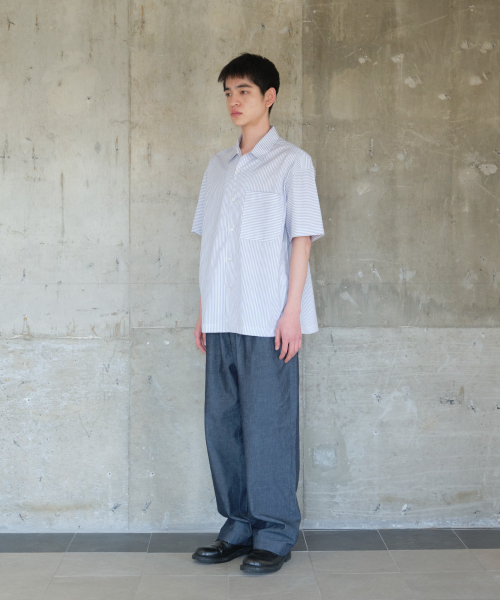 HORLISUN(ホーリーサン)の「Joshua Reverse Stripe Shirt Gray(シャツ/ブラウス・メンズ・その他・LARGE/MEDIUM)」の5枚目の写真