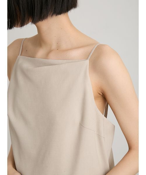 MIESROHE（ミースロエ）の「【LUMISHADE】フロントタックキャミワンピース（ワンピース・レディース・ライトベージュ/ブラウン・1/0）」の15枚目の写真