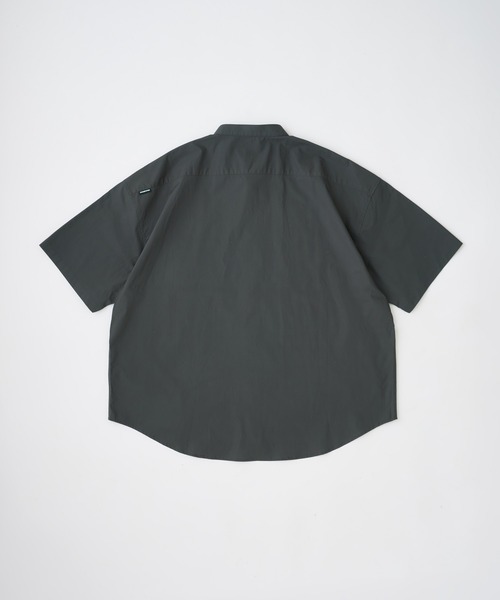 ADAM PATEK(アダムパテック)の「ADAMPATEK/ap embroidery stand collar shirt/タイプライタースタンド半袖ルーズシャツ(AP2615032)(シャツ/ブラウス・レディース・グレー/ダークグレー/ホワイト・1/2)」の12枚目の写真