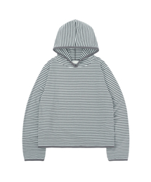 SUNNECT（ソネクト）の「Stripe Taped Hoodie - Grey（パーカー）」