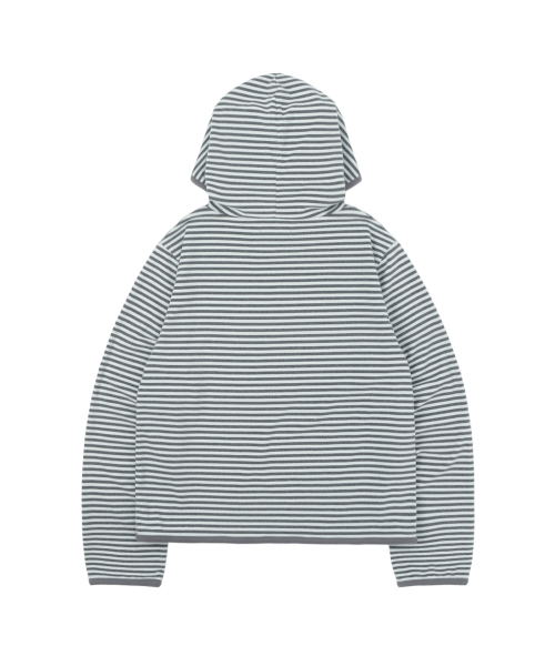 SUNNECT(ソネクト)の「Stripe Taped Hoodie - Grey(パーカー・レディース・その他・FREE)」の2枚目の写真
