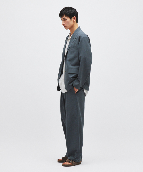 JOURNAL STANDARD(ジャーナルスタンダード)の「EVALET / エバレット ギンガム チェック オーバー パンツ(スラックス・メンズ・コバルトブルー/ブラック/グレー・MEDIUM/LARGE/SMALL)」の10枚目の写真