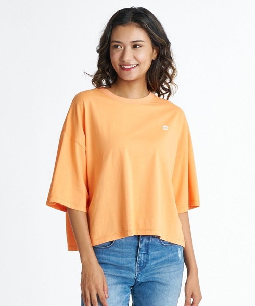 BILLABONG(ビラボン)の「BILLABONG ウィメンズ HORIZON ARCH LOOSE CROPPED COOL TEE Tシャツ 【2026年夏モデル】(Tシャツ/カットソー・レディース・ホワイト/ブラック系その他/グリーン系その他/パープル系その他/オレンジ系その他・MEDIUM)」の5枚目の写真
