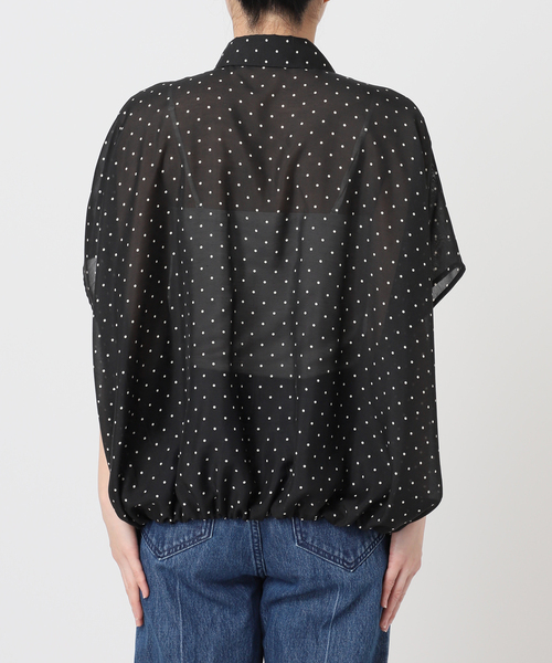U by SPICK&SPAN(ユーバイスピックアンドスパン)の「《WEB限定 / 追加》襟つきドットブラウス(シャツ/ブラウス・レディース・ブラック・FREE)」の21枚目の写真