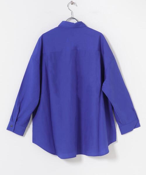 ITEMS URBANRESEARCH(アイテムズ アーバンリサーチ)の「REFINED LINEN 2WAYシャツ(シャツ/ブラウス・レディース・ブラウン/ブルー/オフホワイト・FREE)」の7枚目の写真