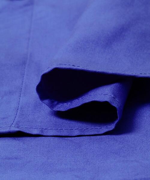 ITEMS URBANRESEARCH(アイテムズ アーバンリサーチ)の「REFINED LINEN 2WAYシャツ(シャツ/ブラウス・レディース・ブラウン/ブルー/オフホワイト・FREE)」の8枚目の写真