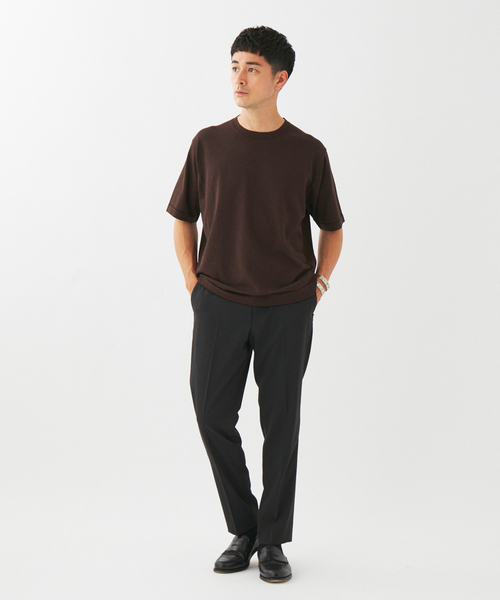 EDIFICE(エディフィス)の「マイクロ ボーダー ニット Tシャツ(ニット/セーター・メンズ・ライトグレー/ブラック・SMALL/MEDIUM/LARGE)」の19枚目の写真
