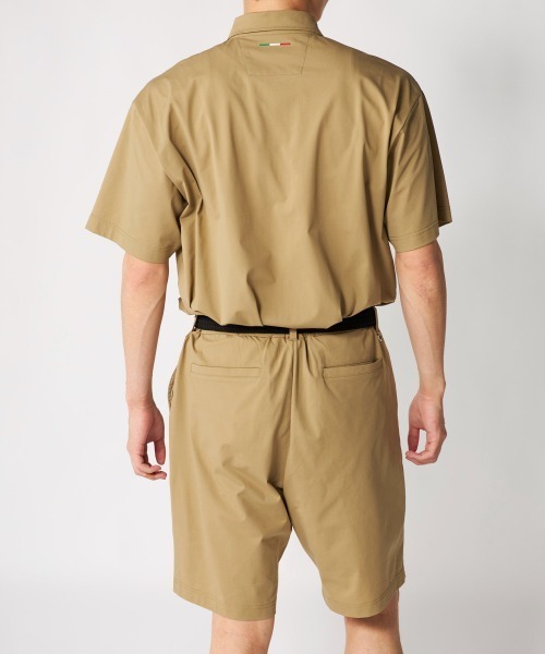 Kappa(カッパ)の「セットアップ 上下2点セット(シャツ/ブラウス・メンズ・ベージュ/ブラック・MEDIUM/X-LARGE/LARGE)」の5枚目の写真