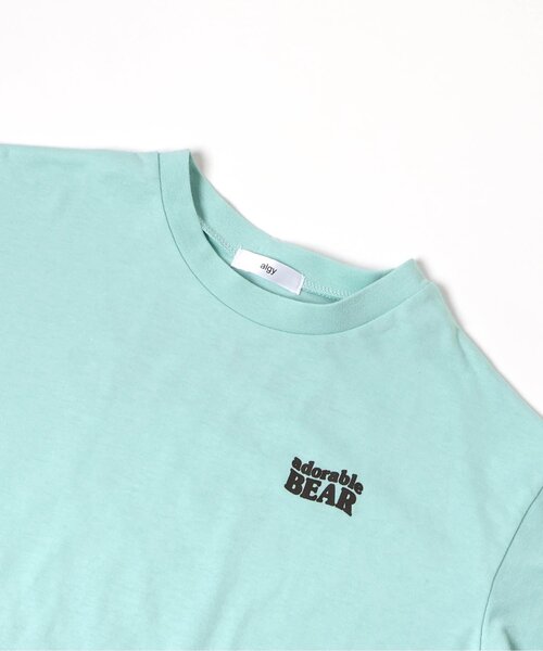 algy（アルジー）の「バックベアイラスト半袖Tシャツ（Tシャツ/カットソー・キッズ・ミント/チャコール/オフホワイト・150/140/130/160）」の13枚目の写真