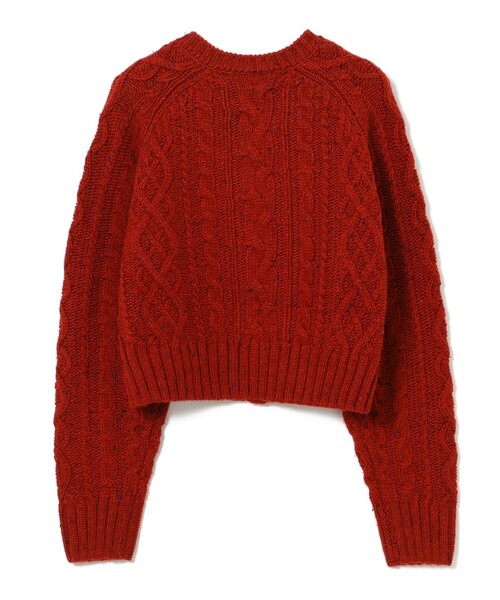 BEAMS BOY(ビームスボーイ)の「カラーネップ アラン カーディガン(ニット/セーター・レディース・レッド/ブラウン/ネイビー・ONE SIZE)」の8枚目の写真