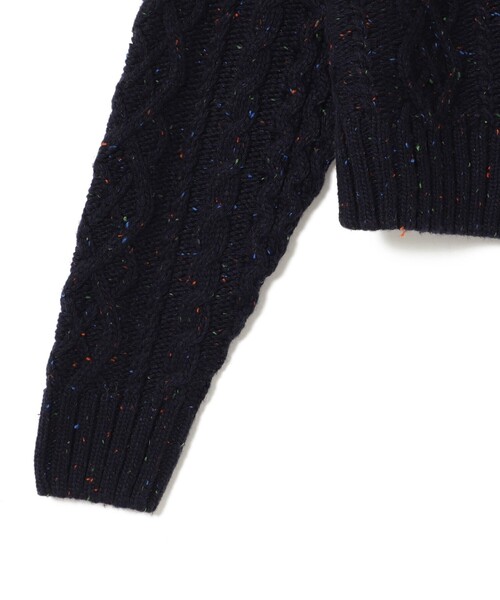 BEAMS BOY(ビームスボーイ)の「カラーネップ アラン カーディガン(ニット/セーター・レディース・レッド/ブラウン/ネイビー・ONE SIZE)」の10枚目の写真