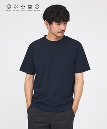 ABAHOUSE GRAY | 【SMART CLOSET】シルケット天竺 クルーネック 半袖Tシャツ / 接触冷感 / 遮熱(Tシャツ/カットソー)
