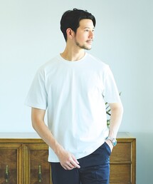 ABAHOUSE GRAY | 【SMART CLOSET】シルケット天竺 クルーネック 半袖Tシャツ / 接触冷感 / 遮熱(Tシャツ/カットソー)
