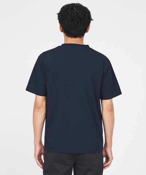 ABAHOUSE GRAY（アバハウスグレイ）の「【SMART CLOSET】シルケット天竺 クルーネック 半袖Tシャツ / 接触冷感 / 遮熱（Tシャツ/カットソー・メンズ・ネイビー/ブラック/ホワイト/グレイッシュベージュ/グリーン・44/46/48/50）」の8枚目の写真