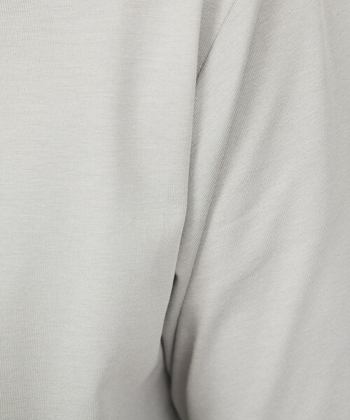 ABAHOUSE GRAY（アバハウスグレイ）の「【SMART CLOSET】シルケット天竺 クルーネック 半袖Tシャツ / 接触冷感 / 遮熱（Tシャツ/カットソー・メンズ・ネイビー/ブラック/ホワイト/グレイッシュベージュ/グリーン・44/46/48/50）」の22枚目の写真