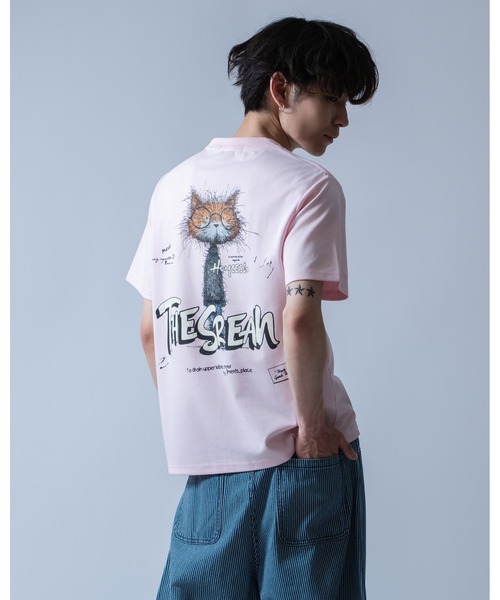 Crownor（クラウノアー）の「丸眼鏡キャットグラフィック 半袖Tシャツ（Tシャツ/カットソー・メンズ・ホワイト/ピンク/ブラック・LARGE/MEDIUM）」の19枚目の写真