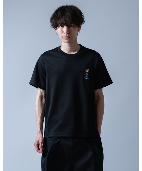 Crownor（クラウノアー）の「丸眼鏡キャットグラフィック 半袖Tシャツ（Tシャツ/カットソー・メンズ・ホワイト/ピンク/ブラック・LARGE/MEDIUM）」の10枚目の写真