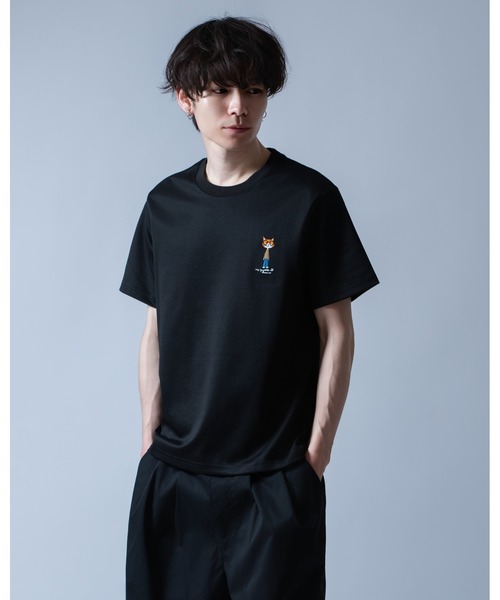 Crownor（クラウノアー）の「丸眼鏡キャットグラフィック 半袖Tシャツ（Tシャツ/カットソー・メンズ・ホワイト/ピンク/ブラック・LARGE/MEDIUM）」の11枚目の写真