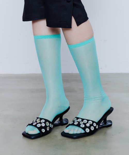 DTYYPE（ドタイプ）の「シェルボタンミュール（サンダル・レディース・ブラック・X-LARGE/LARGE/MEDIUM/SMALL）」の9枚目の写真