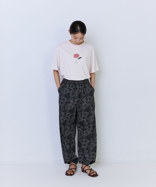 ADIEU TRISTESSE(アデュートリステス)の「リバティプリントサイドストライプパンツ(その他パンツ・レディース・マルチ/グリーン系その他/ブラック系その他・38)」の14枚目の写真
