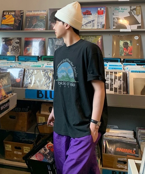 NOWLE(ノウル)の「【NOWLE】80sヴィンテージライク ハワイグラフィック プリント 半袖 Tシャツ(Tシャツ/カットソー・メンズ・ブラック・LARGE/MEDIUM/X-LARGE)」の15枚目の写真