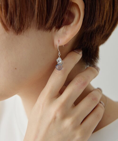 ear PAPILLONNER(イアパピヨネ)の「クリアグラデーションピアス(ピアス(両耳用)・レディース・シルバー/ゴールド・FREE)」の12枚目の写真